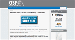 Desktop Screenshot of ontarioshorefishing.com
